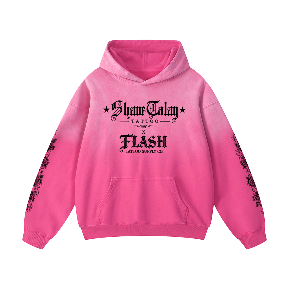 PINK ON PINK HEAVYWEIGHT HOODIE · SHANE TALAY