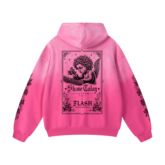 PINK ON PINK HEAVYWEIGHT HOODIE · SHANE TALAY
