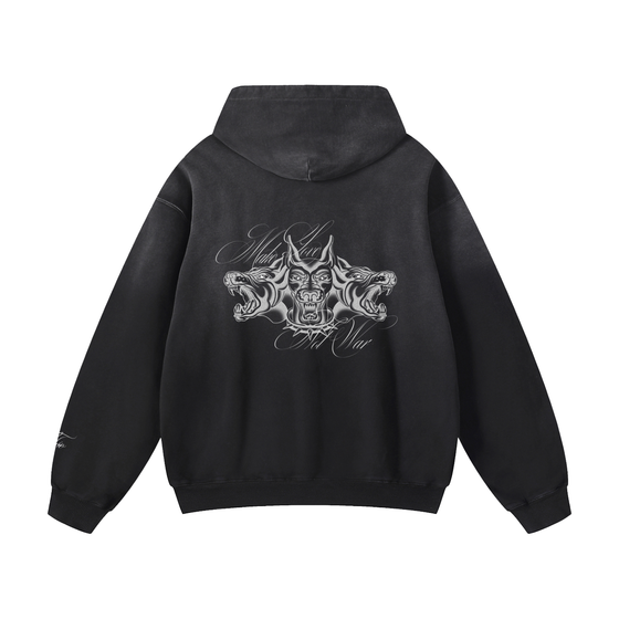 MAKE LOVE NOT WAR HEAVYWEIGHT HOODIE · JESS FINCH