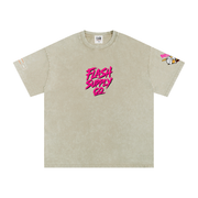 Neon Ronin Snow-Washed Oversized Tee — Thalo Halo x Flash Supply Co.