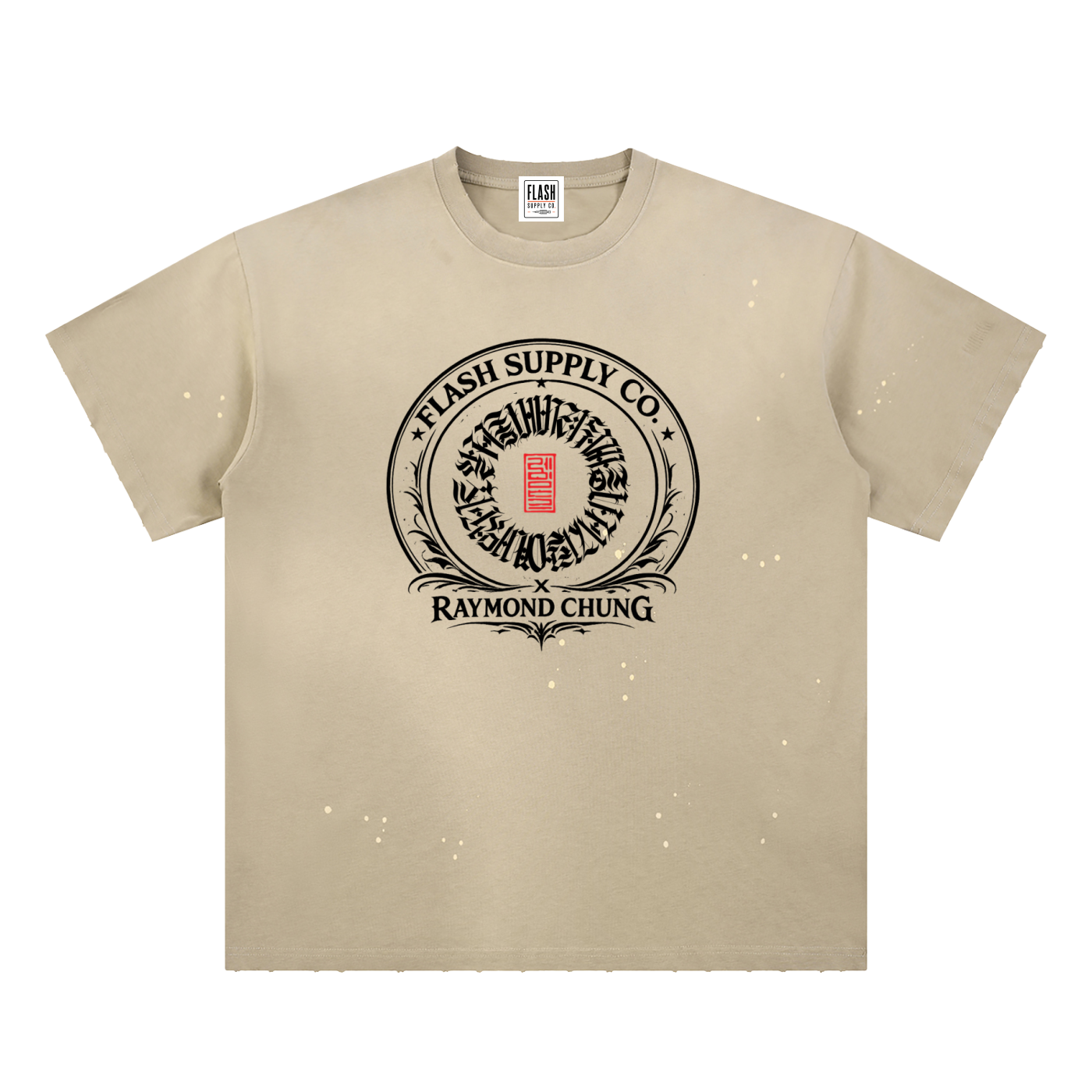 GODDESS PAINT SPLATTER TEE · RAYMOND CHUNG