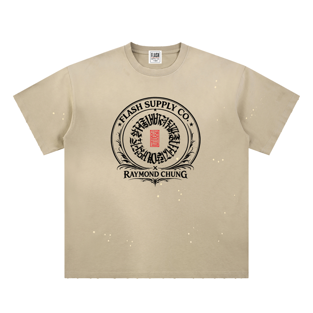 GODDESS PAINT SPLATTER TEE · RAYMOND CHUNG