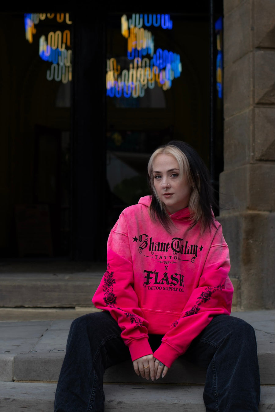 PINK ON PINK HEAVYWEIGHT HOODIE · SHANE TALAY