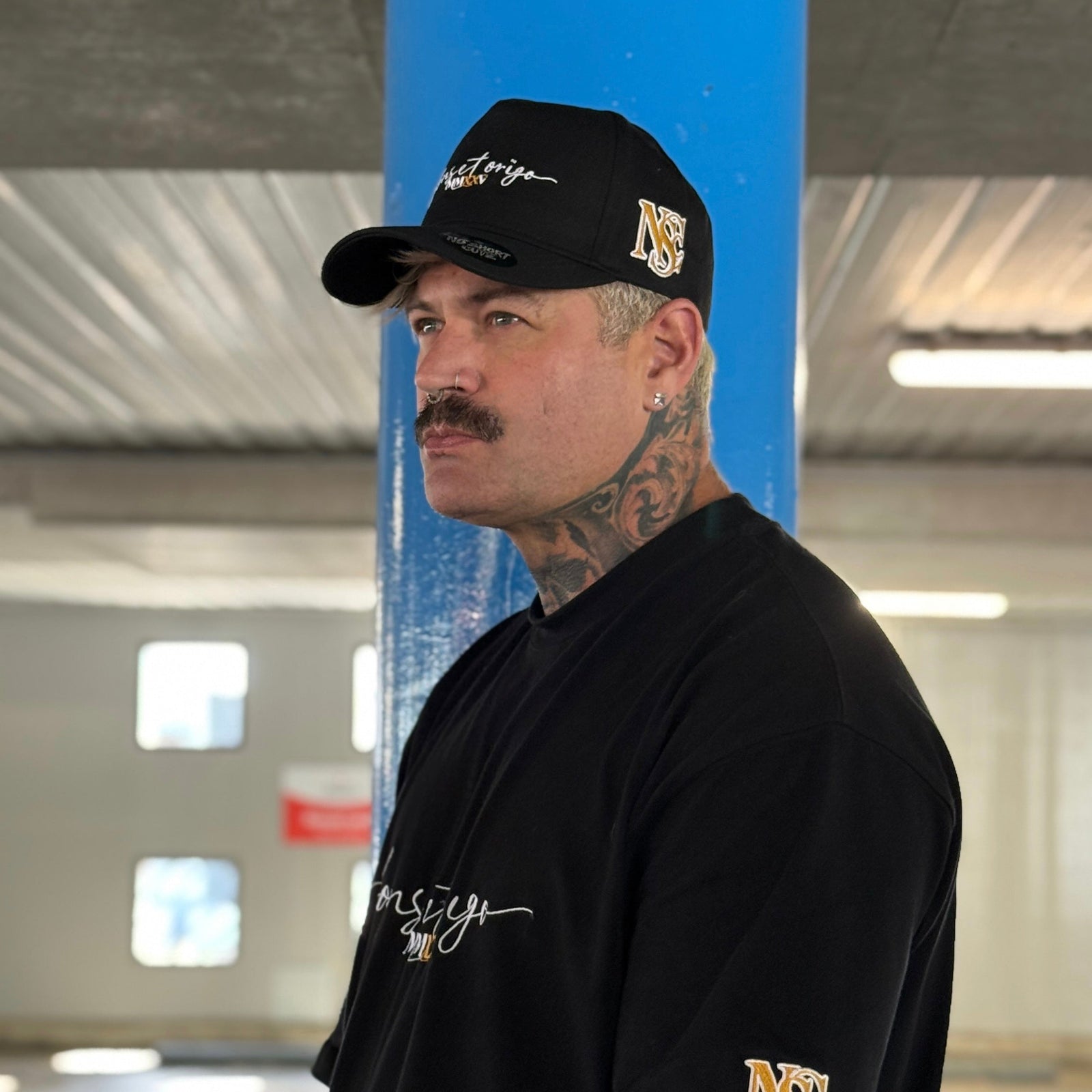 No Shortcutz “Fons et Origo” A-Frame Cap — Black
