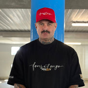 No Shortcutz “Fons et Origo” A-Frame Cap — Red