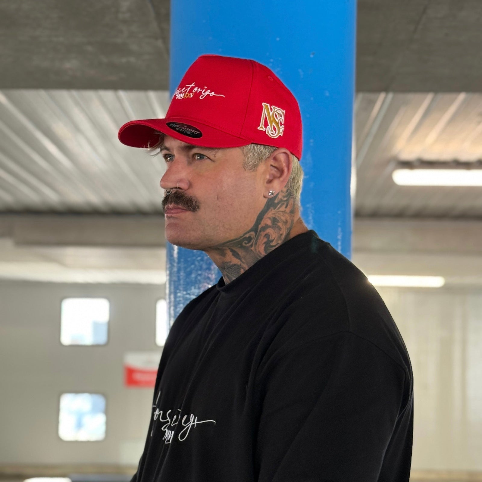 No Shortcutz “Fons et Origo” A-Frame Cap — Red