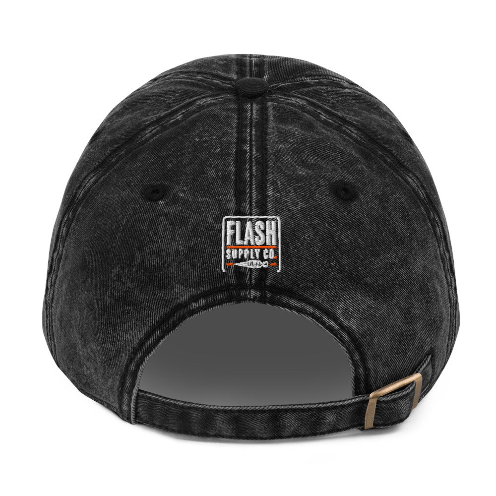 Half-Tone Horror Vintage Embroidered Cap — Nathan Murphy x Flash Supply Co.