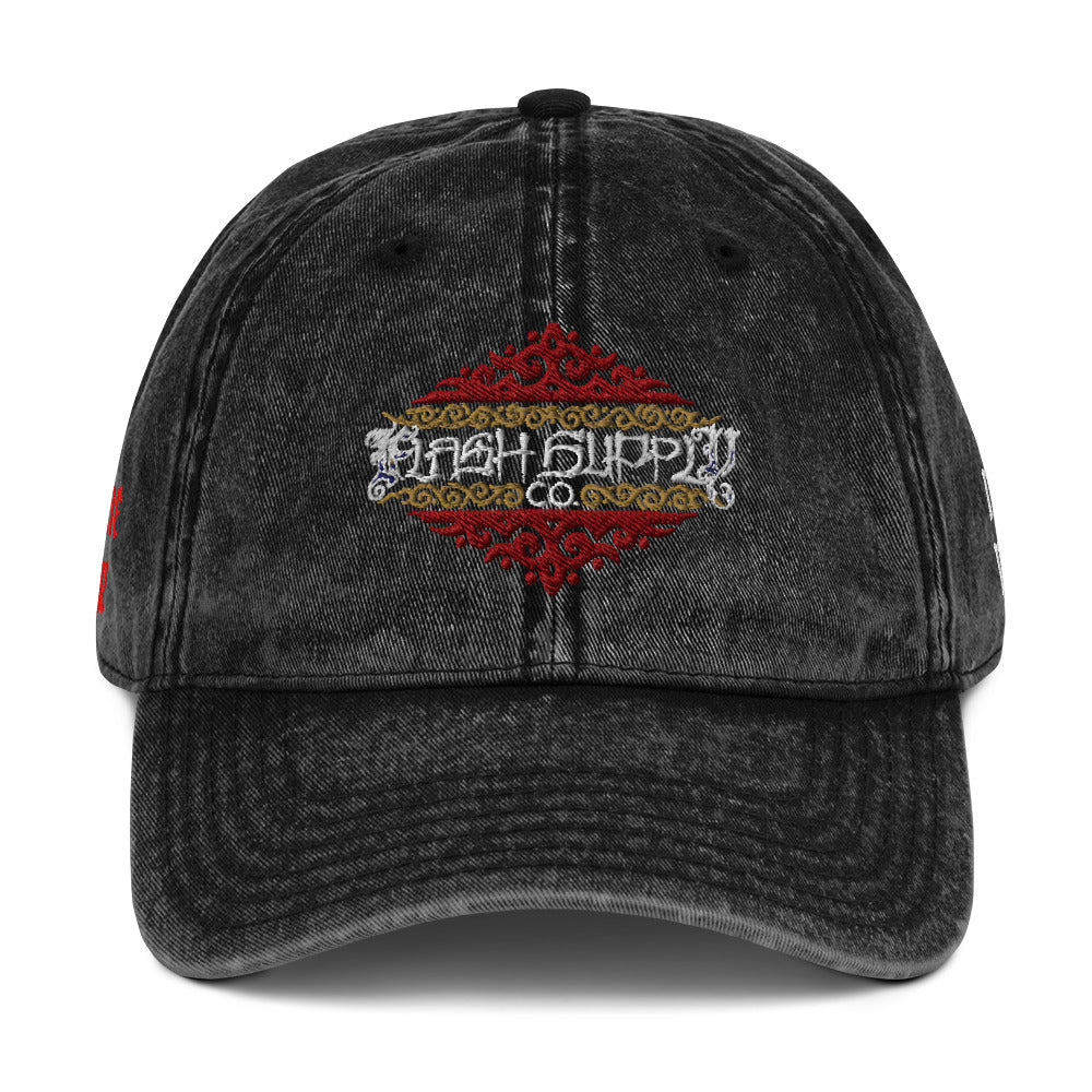 Half-Tone Horror Vintage Embroidered Cap — Nathan Murphy x Flash Supply Co.