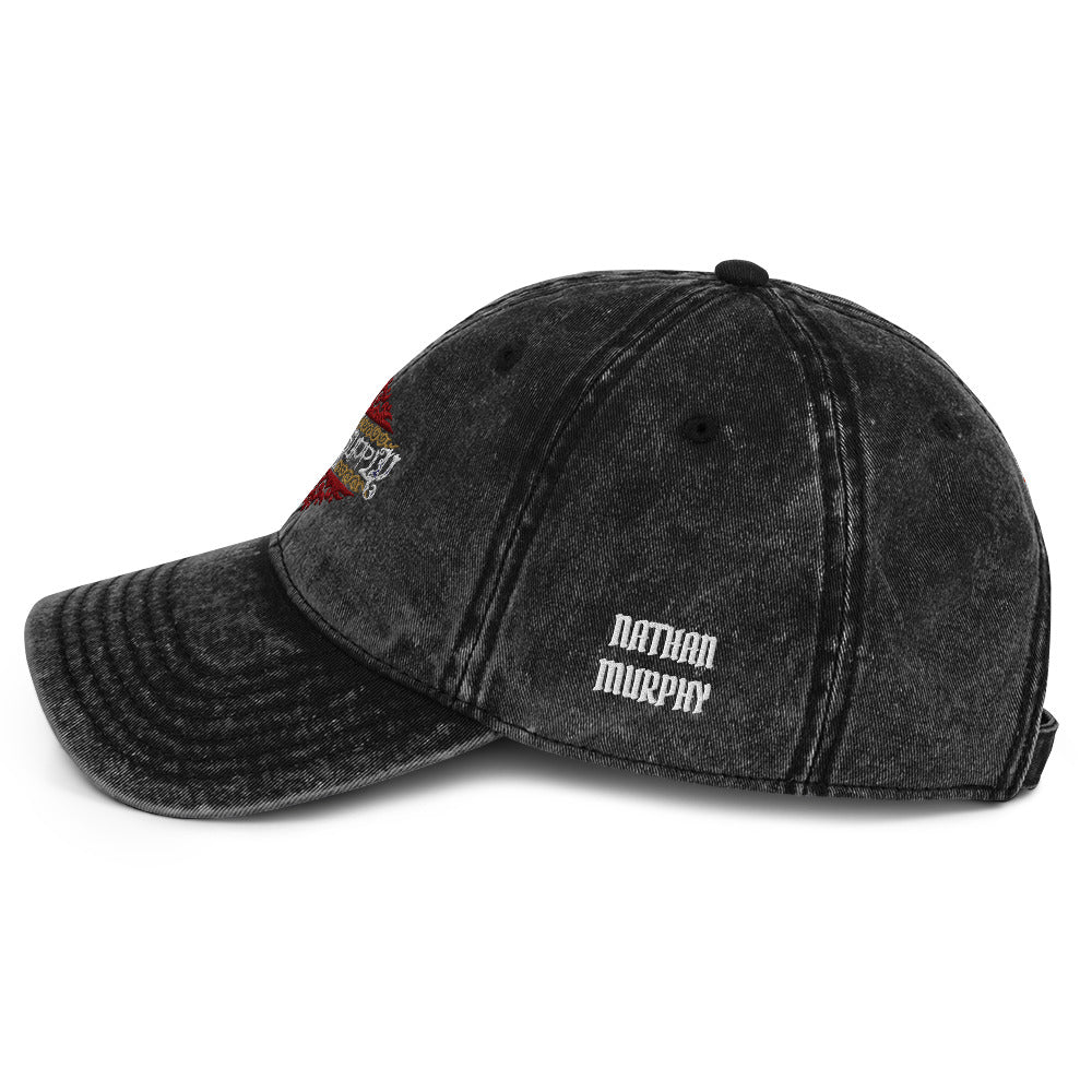 Half-Tone Horror Vintage Embroidered Cap — Nathan Murphy x Flash Supply Co.